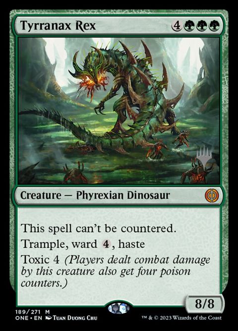 mtg green cards that give haste mtg-singles-pone-tyrranaxrex-189-planeswalker-stamped – Axion Now