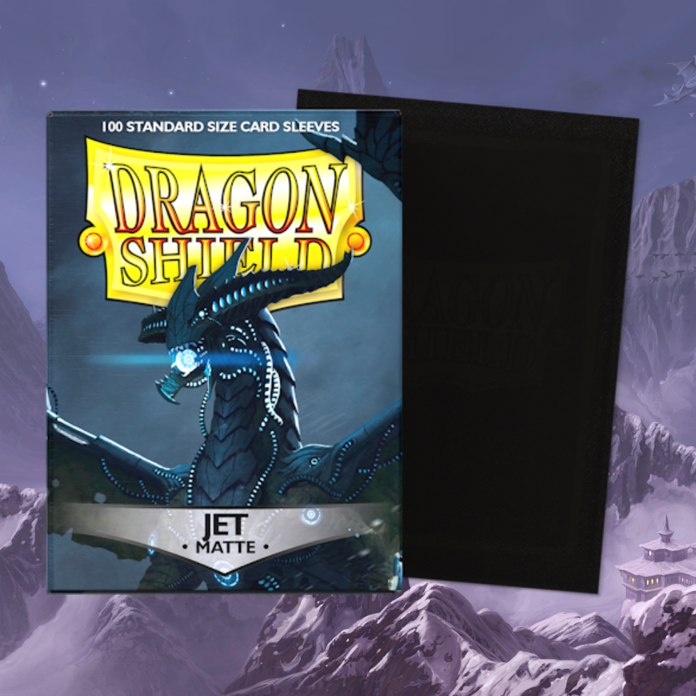 Dragon Shield Matte Sleeves (Jet Black | Standard Size)