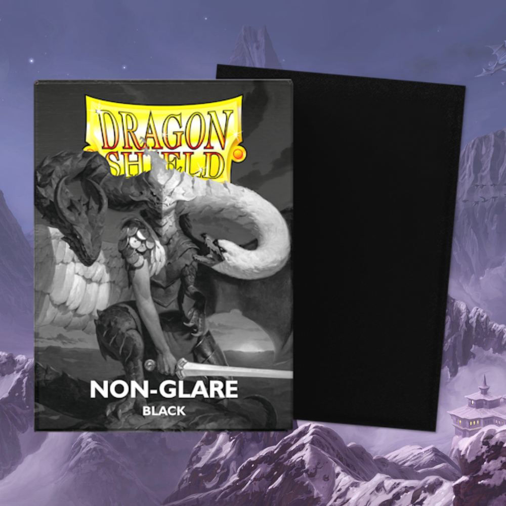 Dragon Shield Non-Glare Sleeves (Black | Standard Size)