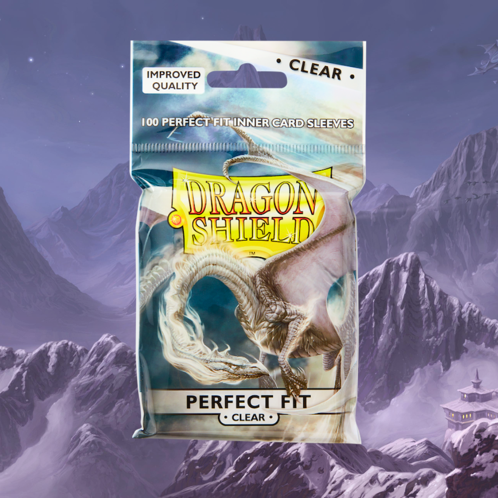 Dragon Shield Perfect Fit Clear Sealable Card Sleeves - 2 Packs Of 100 (200 Total) Dragon Shield Perfect Fit Clear Sealable Card Sleeves - 2 Packs Of 100 (200 Total)