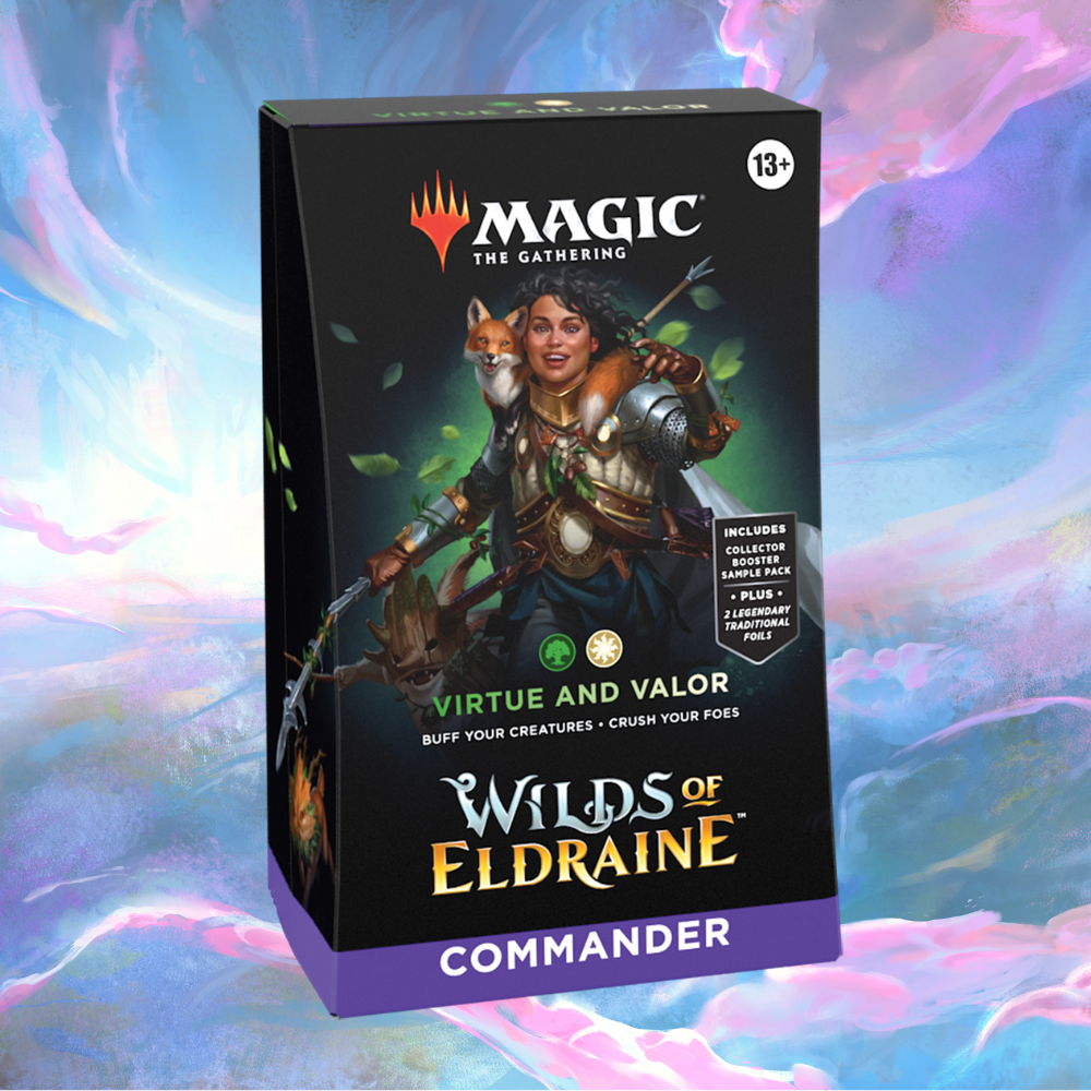 Wilds of Eldraine Commander Deck - Virtue and Valor Axion Now Wilds of Eldraine Commander Deck - Virtue and Valor Axion Now