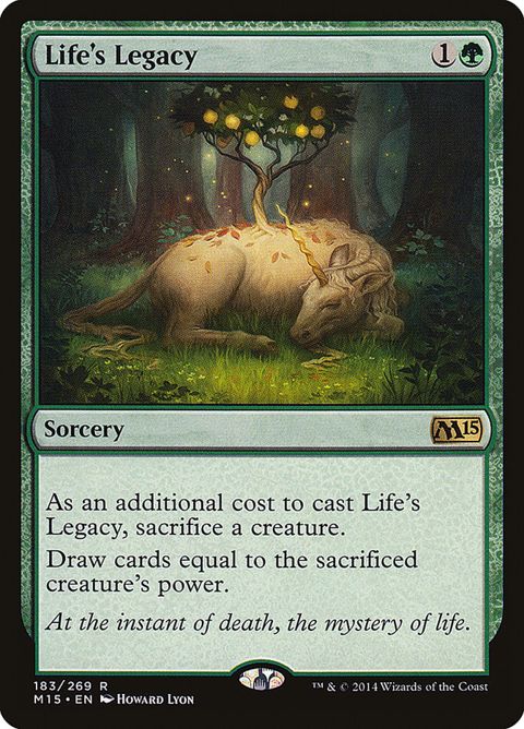 mtg gain life draw card Life's Legacy (183) – Axion Now