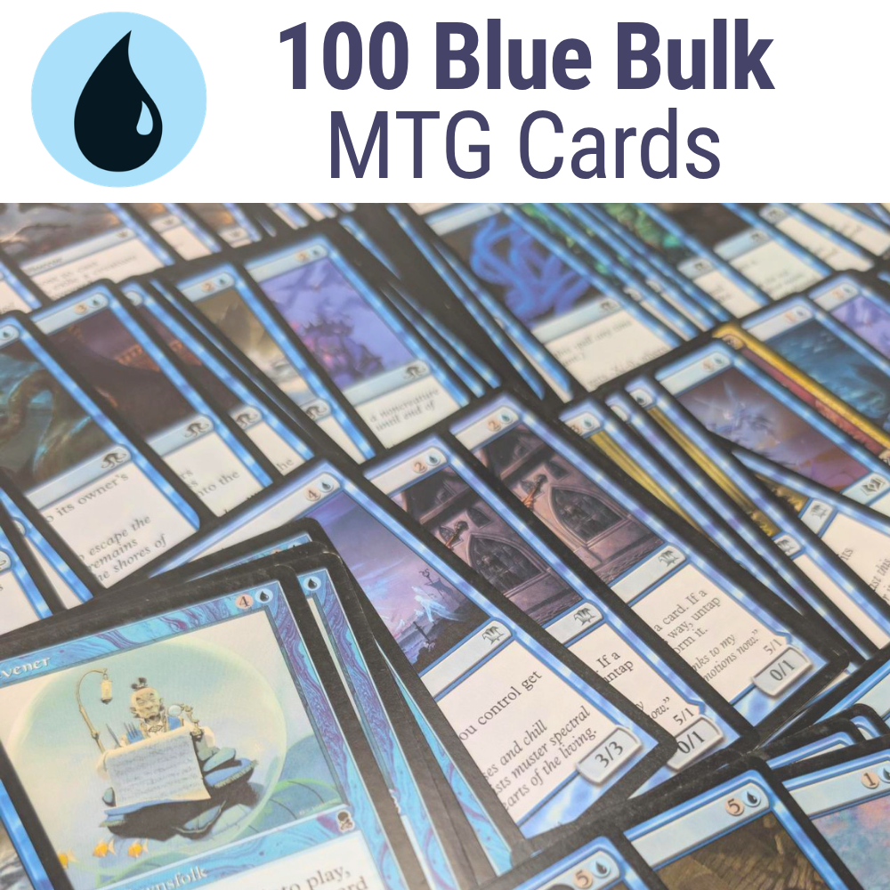 100 x Blue MTG Card Starter Bundle