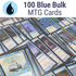 100 x Blue MTG Card Starter Bundle