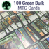 100 x Green MTG Card Starter Bundle