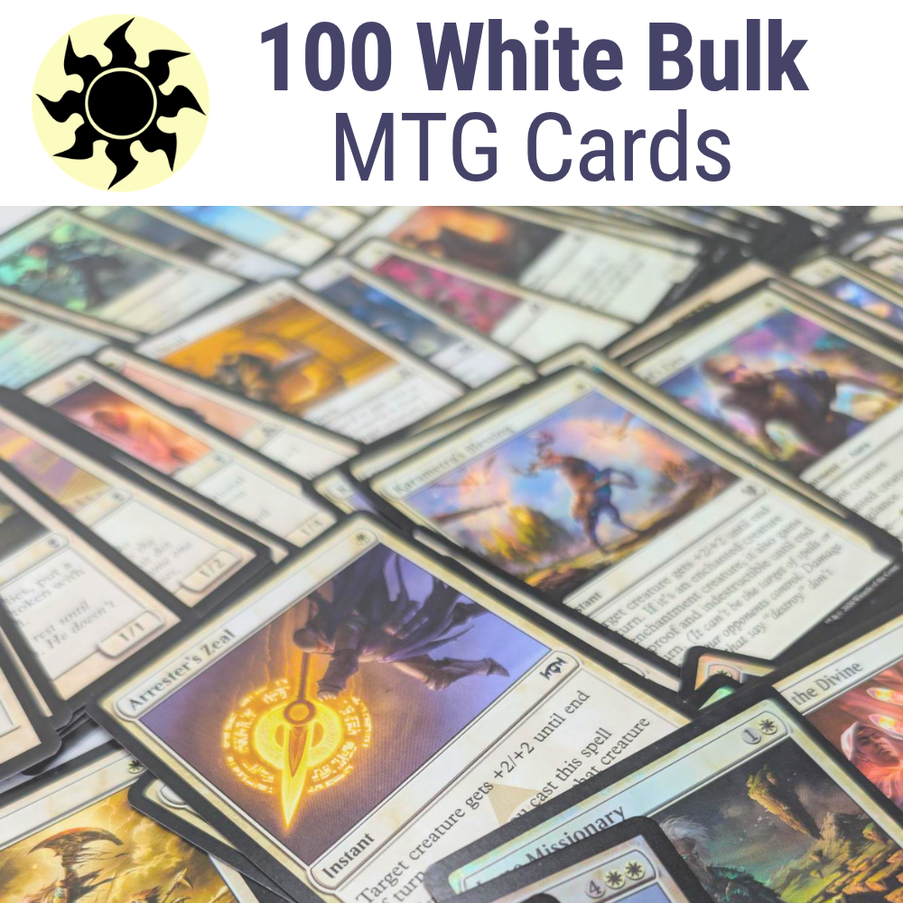 100 x White MTG Card Starter Bundle