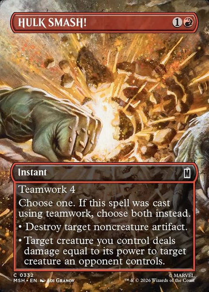 HULK SMASH! (332) - MSH| Magic: The Gathering Card – Axion Now