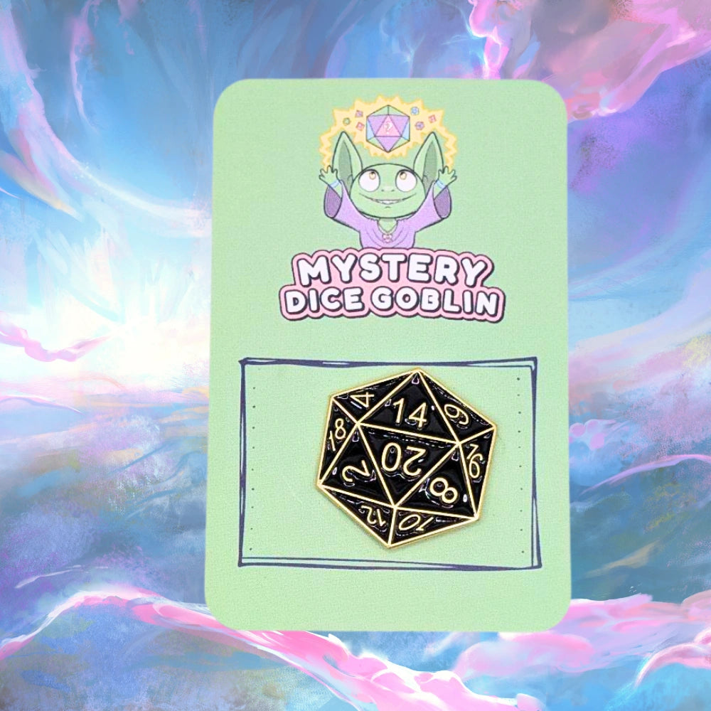 Black Gold D20 Pin