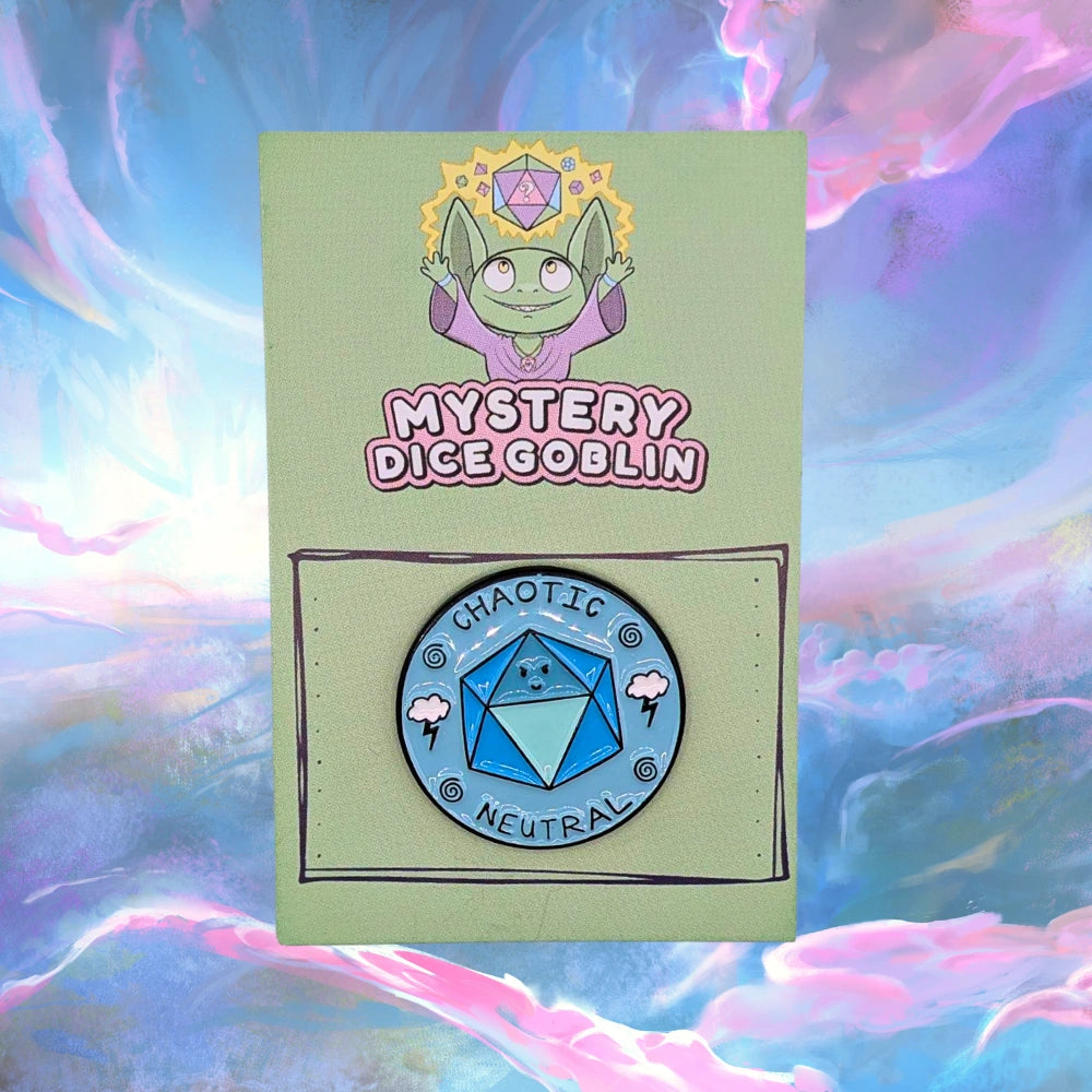 Blue Chaotic Neutral Pin