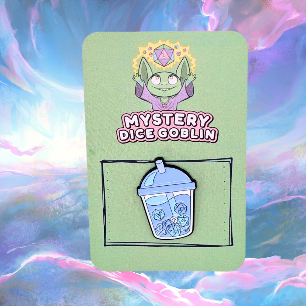 Bubble Dice Tea Pin