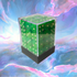 Chessex Opaque 12mm D6 Dice Block (Green/White)