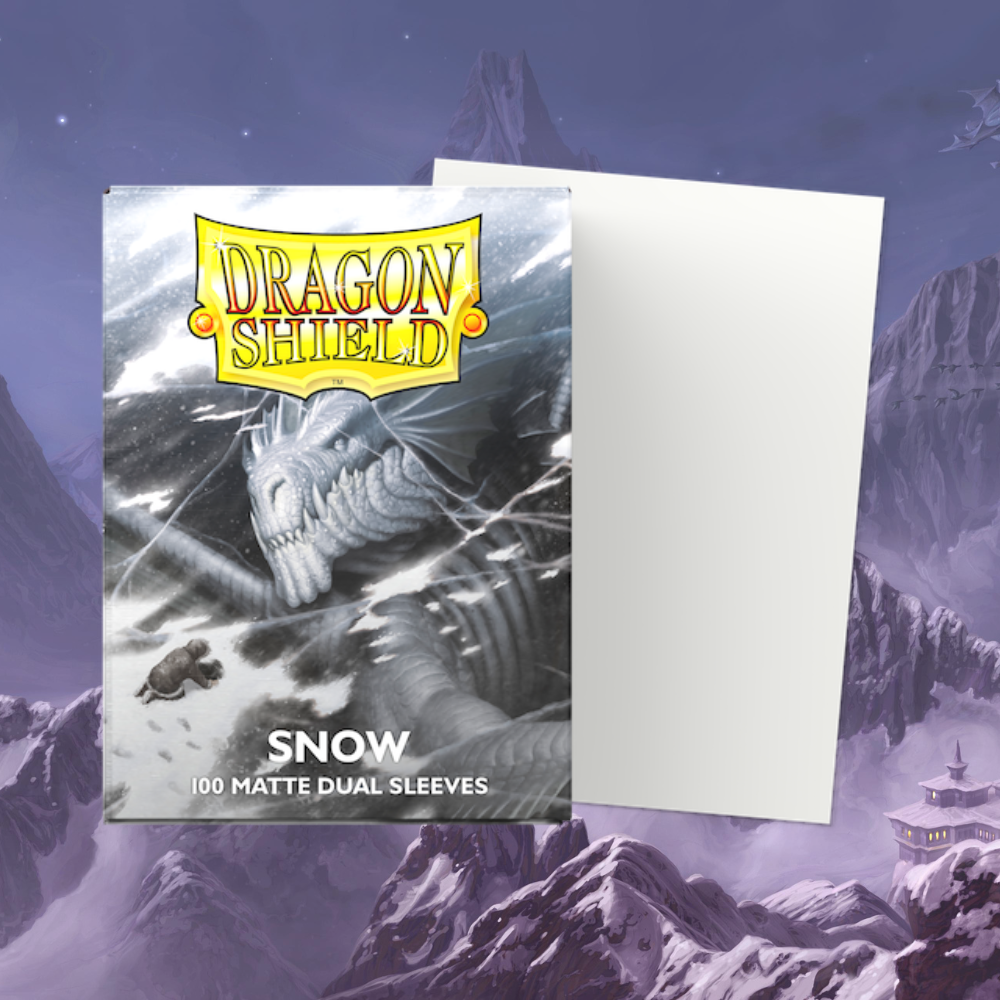 Dragon Shield Dual Matte Sleeves (Snow | Standard Size)