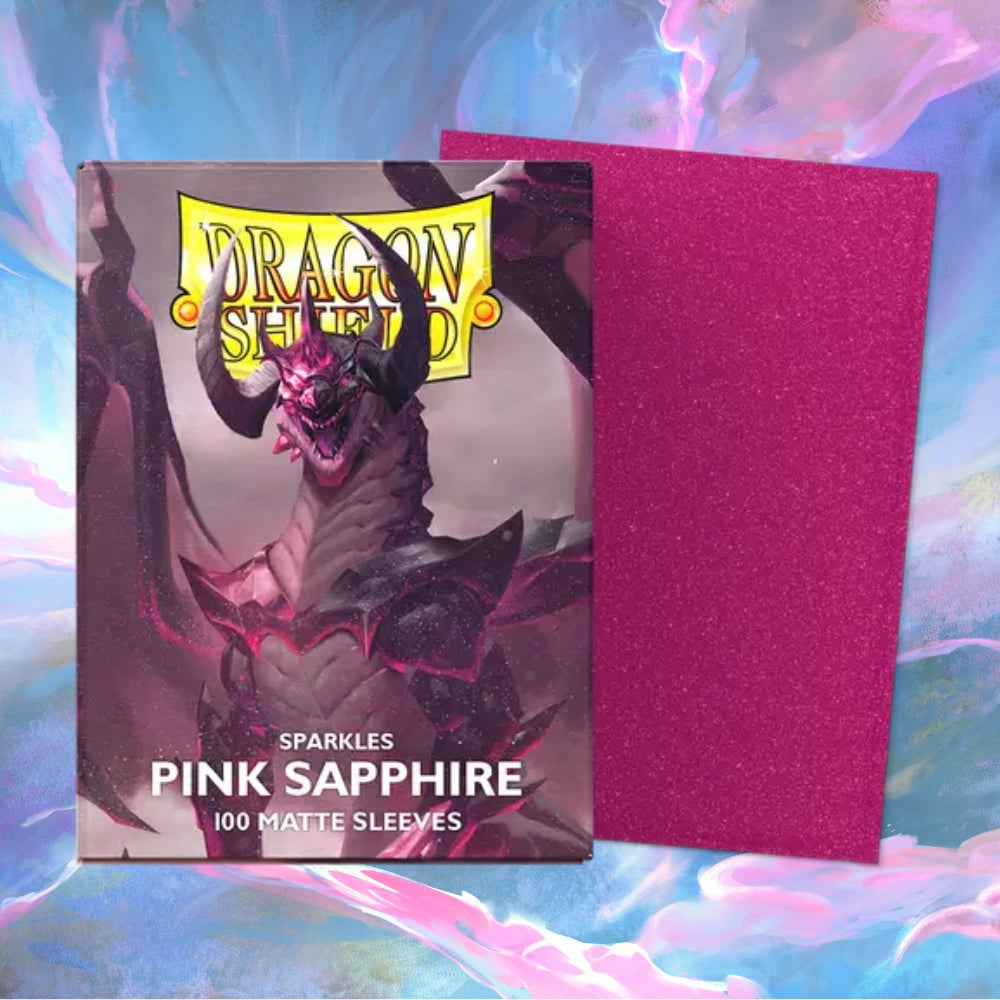 Dragon Shield Sparkles Matte Sleeves Pink Sapphire (Standard Size)