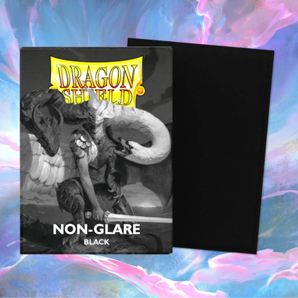 Dragon Shield Non-Glare Sleeves (Black | Standard Size)