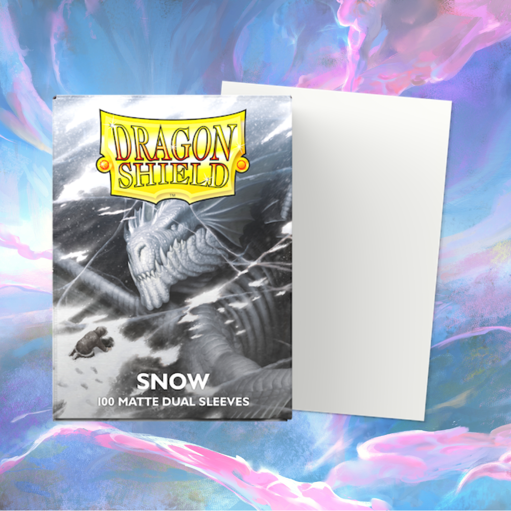 Dragon Shield Dual Matte Sleeves (Snow | Standard Size)