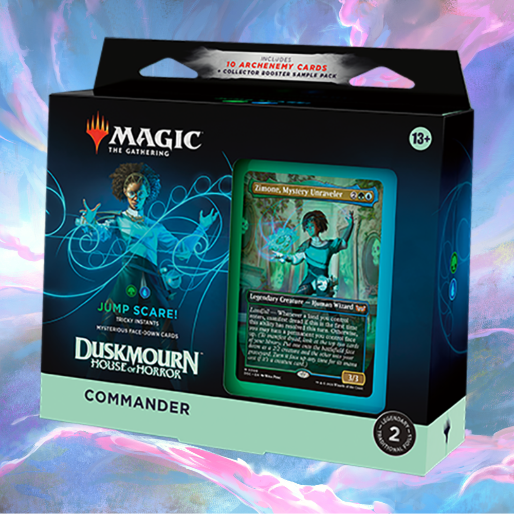Magic: The Gathering Duskmourn Commander Deck Bundle - Death Toll & Jump Scare Magic: The Gathering Duskmourn Commander Deck Bundle - Death Toll & Jump Scare