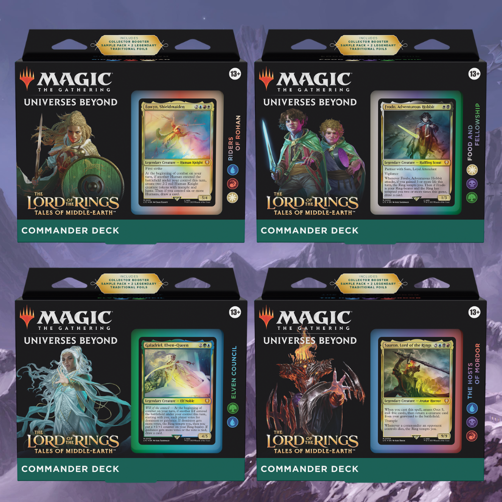 The Lord of the Rings: Tales of Middle-earth™ Commander Decks (Complete Set)