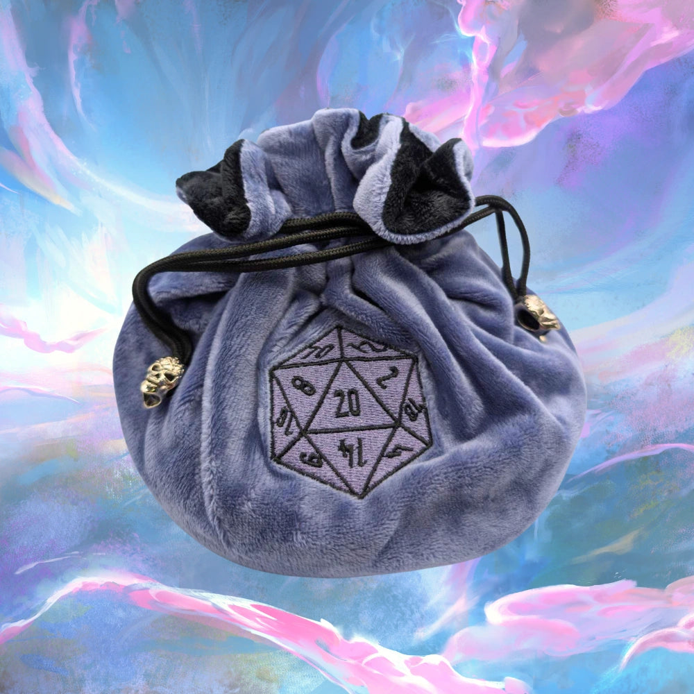 Light Purple Large D20 Dice Sack