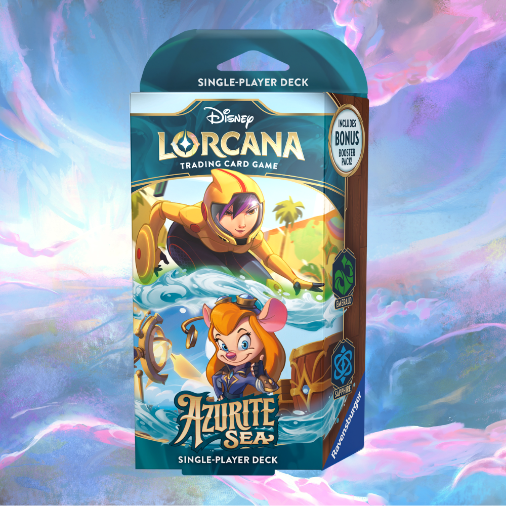 Disney Lorcana: Azurite Sea Starter Deck - Emerald/Sapphire