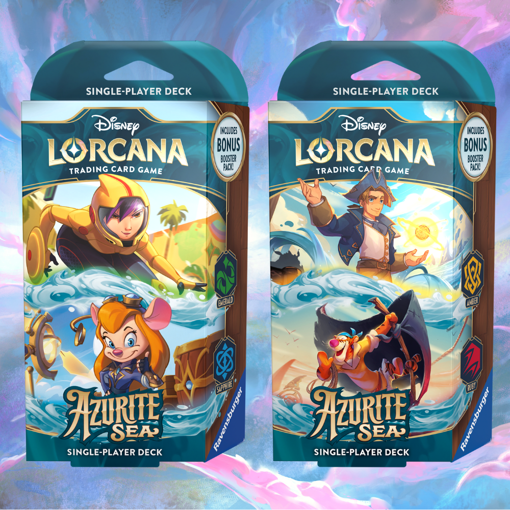 Disney Lorcana: Azurite Sea Starter Deck (Set of 2)