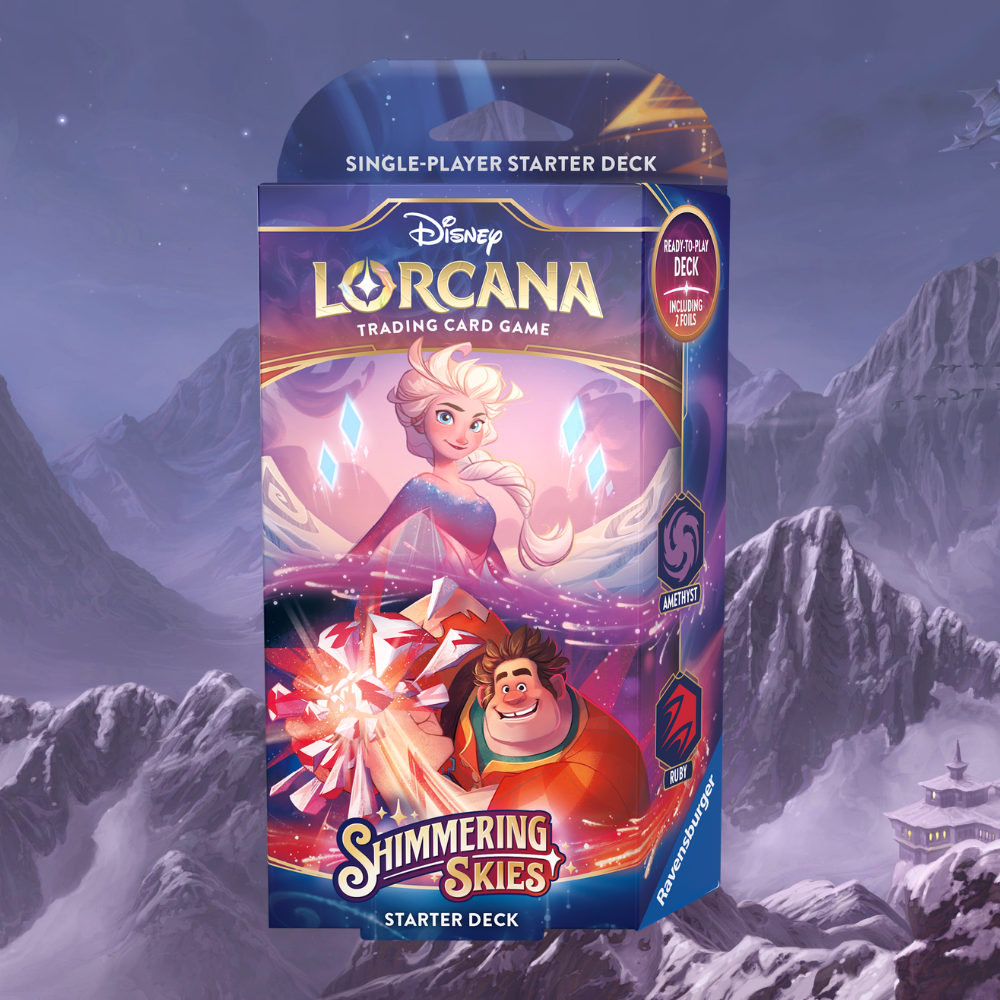 Disney Lorcana: Shimmering Skies Starter Deck - Amethyst/Ruby