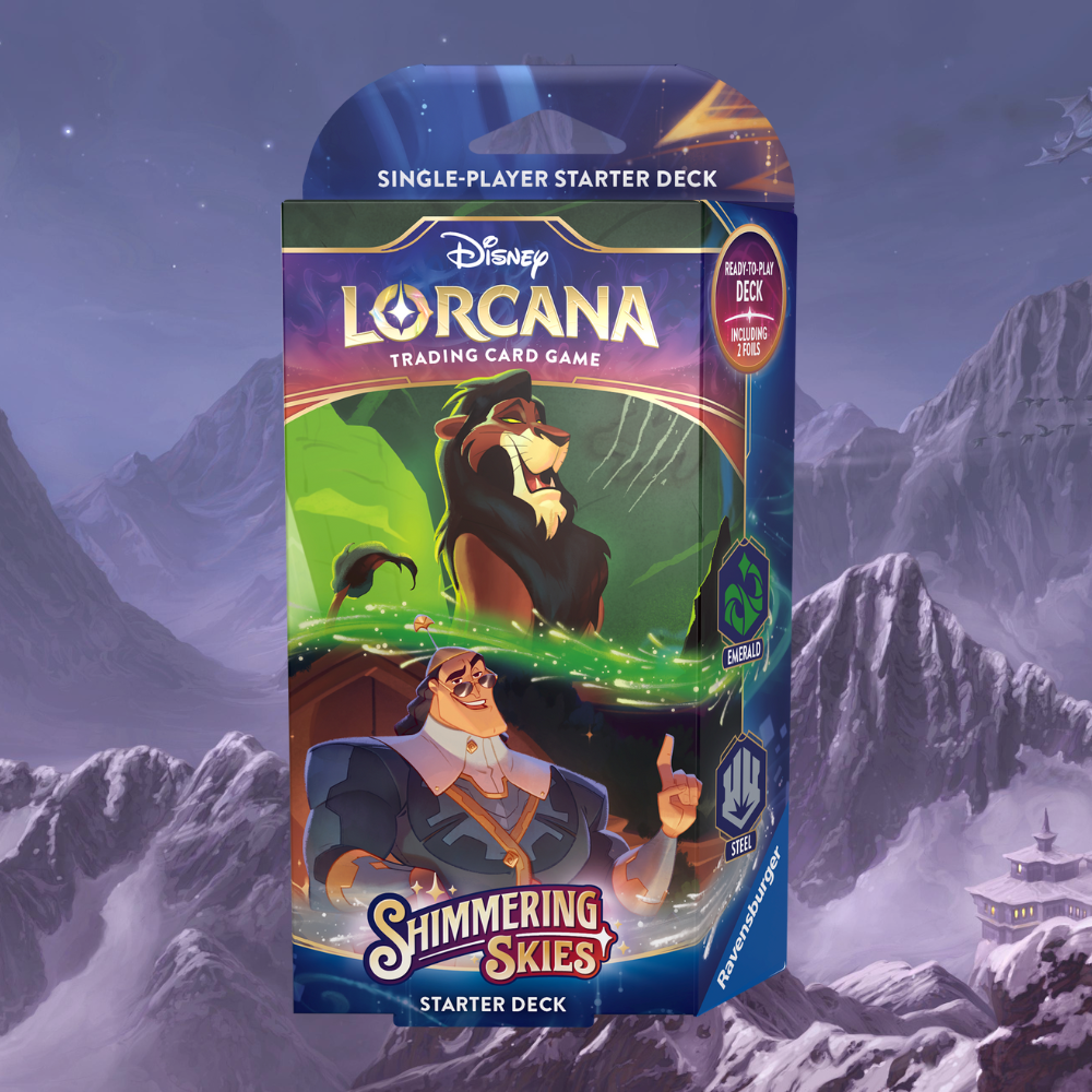 Disney Lorcana: Shimmering Skies Starter Deck - Emerald/Steel