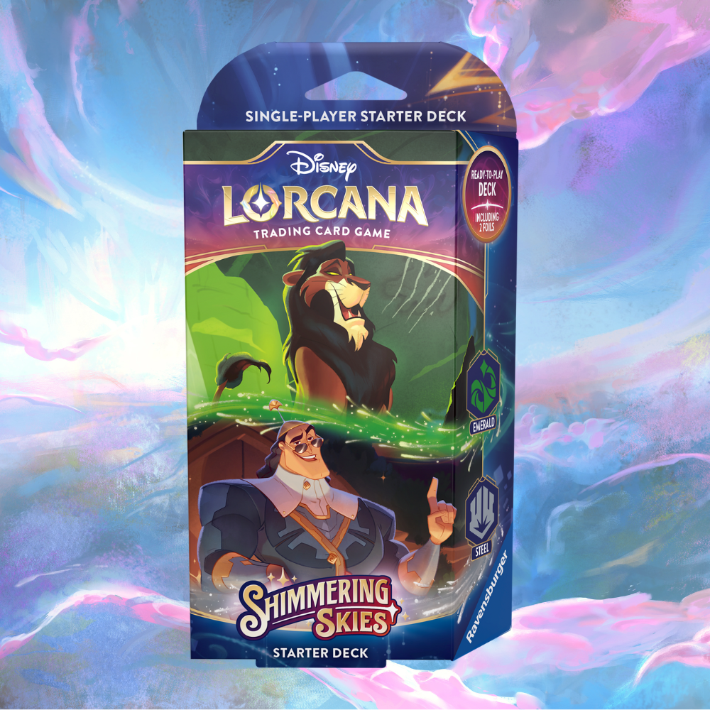 Disney Lorcana: Shimmering Skies Starter Deck - Emerald/Steel