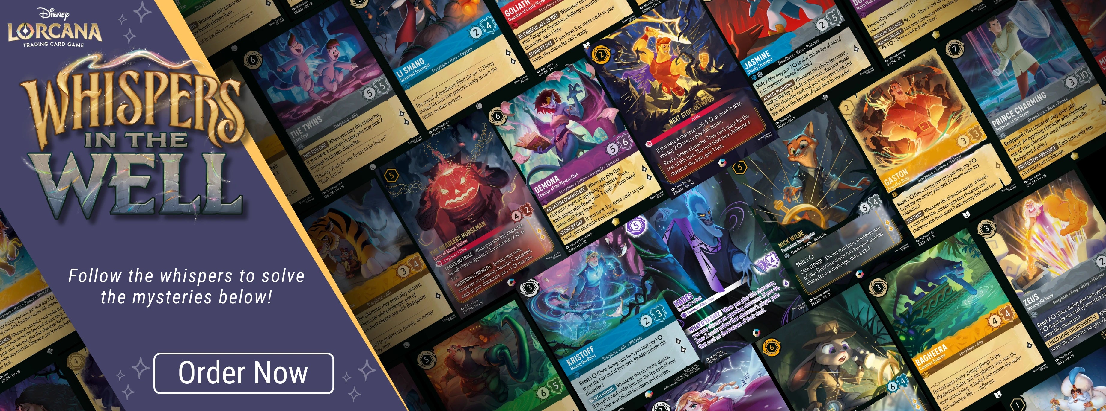 Lorcana Whispers In The Well Singles Shopify Banner Desktop