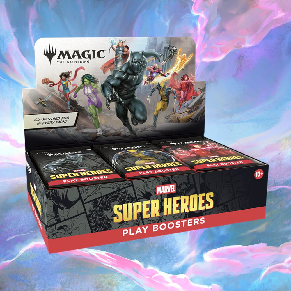Marvel Super Heroes Play Booster Display