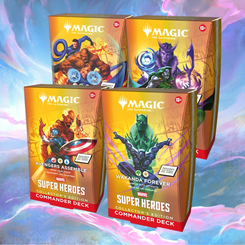 Marvel Super Heroes Set of 4 Commander Decks Collector's Edition
