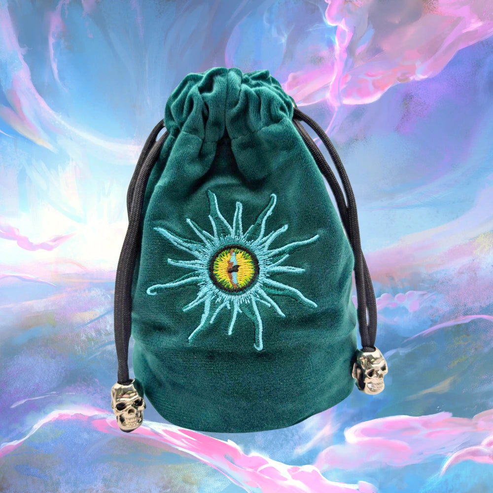 Green Eye Mini Dice Bag