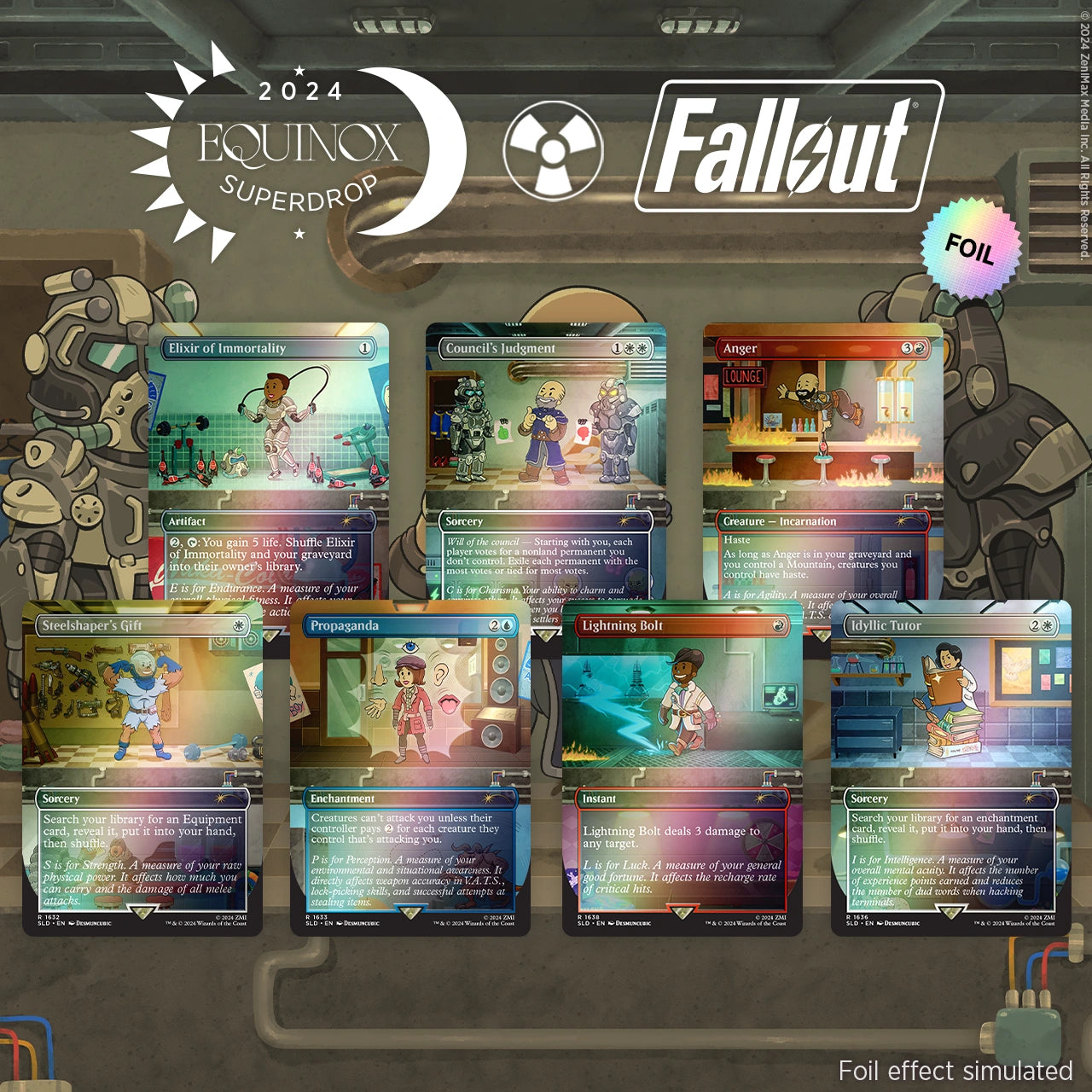 Secret Lair x Fallout: S.P.E.C.I.A.L. Foil Edition