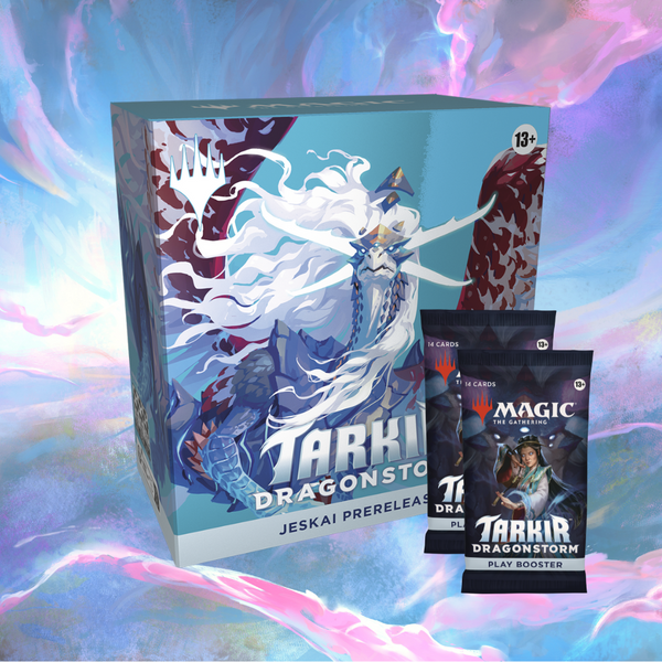 thumbnail image 2 of MTG Prerelease Kit For Tarkir Dragonstorm Jeskai - Includes 6 Play Packs, Dice, Promos & More 2 of 13