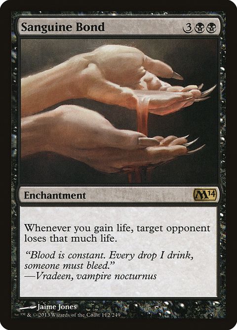 Sanguine Bond Style Custom Playtest Card - Black Enchantment For EDH