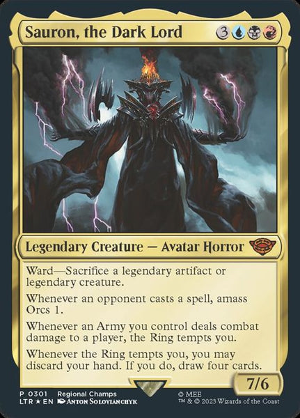 sauron the dark lord mtg card Sauron, the Dark Lord (301) – Axion Now