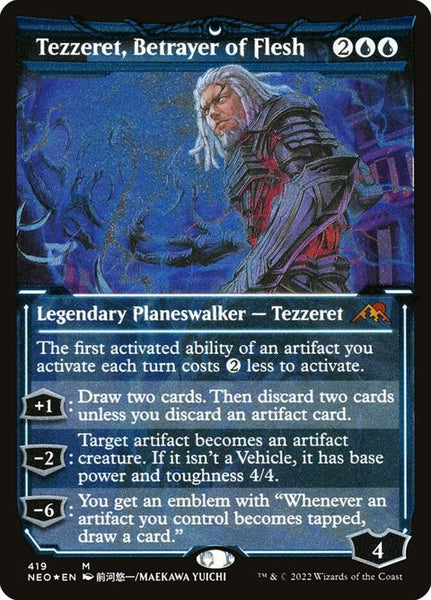 tezzeret mtg cards Tezzeret, Betrayer of Flesh (419) – Axion Now