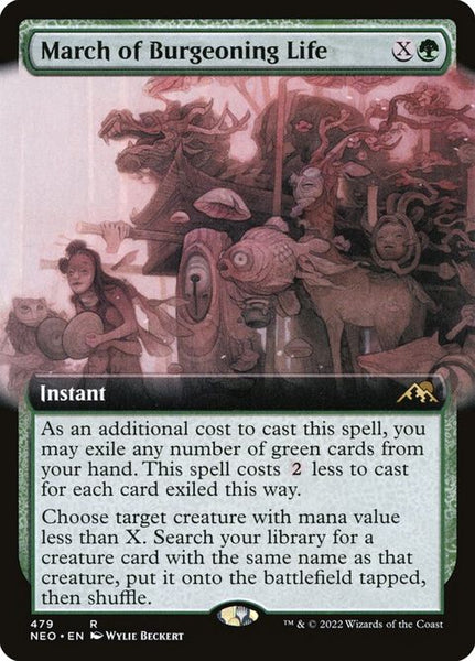 burgeoning mtg card March of Burgeoning Life (479) – Axion Now